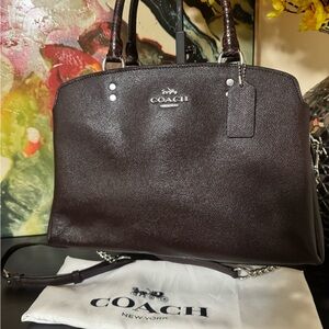 Coach Dark Brown Leather Satchel